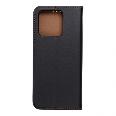 XIAOMI Redmi 10C Book Handytaschen Leather case SMART PRO Elegant  Schwarz