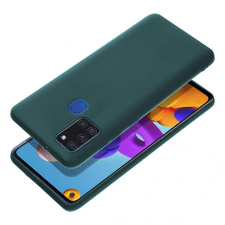 Samsung Galaxy A21s Hülle MATT Dunkelgrün