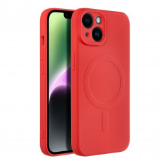 Apple iPhone 14 Hülle Silicone Mag Cover MagSAFE  Rot