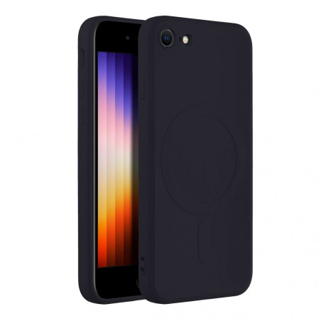 Apple iPhone 8 Hülle Silicone Mag Cover MagSAFE  Schwarz