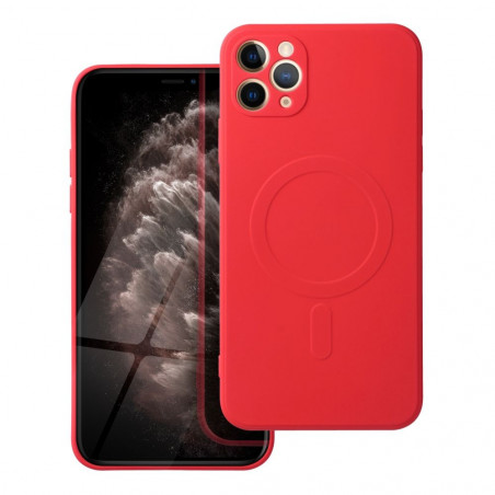 Apple iPhone 12 Pro Max Hülle Silicone Mag Cover MagSAFE  Rot