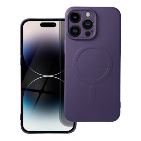 Apple iPhone 14 Pro Max Hülle Silicone Mag Cover MagSAFE  Lila (Purple)