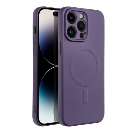 Apple iPhone 14 Pro Max Hülle Silicone Mag Cover MagSAFE  Lila (Purple)