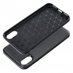 Apple iPhone XS Hülle Carbon premium Elegant  Schwarz