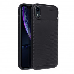 Apple iPhone XR Hülle Carbon premium Elegant  Schwarz