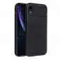 Apple iPhone XR Hülle Carbon premium Elegant  Schwarz