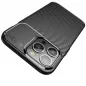 Apple iPhone XR Hülle Carbon premium Elegant  Schwarz