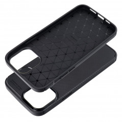 Apple iPhone 13 Pro Max Hülle Carbon premium Elegant  Schwarz