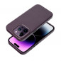 Apple iPhone 14 Pro Max Hülle Leather Mag Cover Elegant  MagSAFE  Dunkelviolett