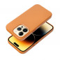 Apple iPhone 14 Pro Hülle Leather Mag Cover Elegant  MagSAFE  Orange