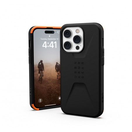 Apple iPhone 14 Pro Max Hülle Urban Armor Gear Civilian Premium-Gehäuse  MagSAFE  Schwarz