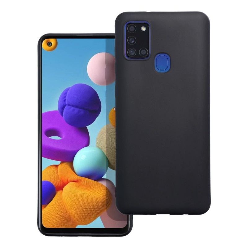 Samsung Galaxy A21s Hülle MATT Schwarz