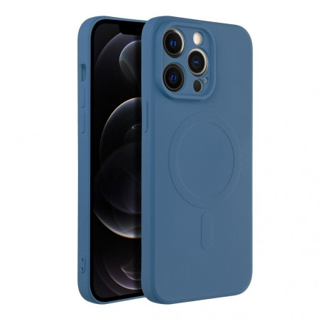 Apple iPhone 14 Pro Max Hülle Silicone Mag Cover MagSAFE  Blau