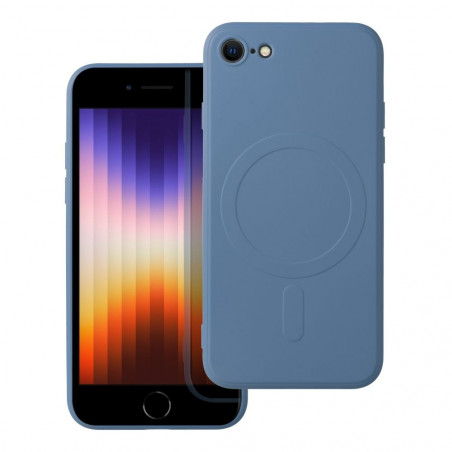 Apple iPhone SE 2022 5G Hülle Silicone Mag Cover MagSAFE  Blau
