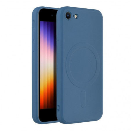Apple iPhone SE 2022 5G Hülle Silicone Mag Cover MagSAFE  Blau