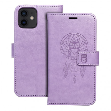 Apple iPhone 12 Pro Book Handytaschen MEZZO Book Traumfänger  Lila (Purple)