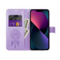 Apple iPhone 12 Pro Book Handytaschen MEZZO Book Traumfänger  Lila (Purple)