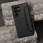 Samsung Galaxy A23 5G Book Handytaschen Razor Book Kohlenstoff-Faser, Kohlenstoffmuster  Schwarz