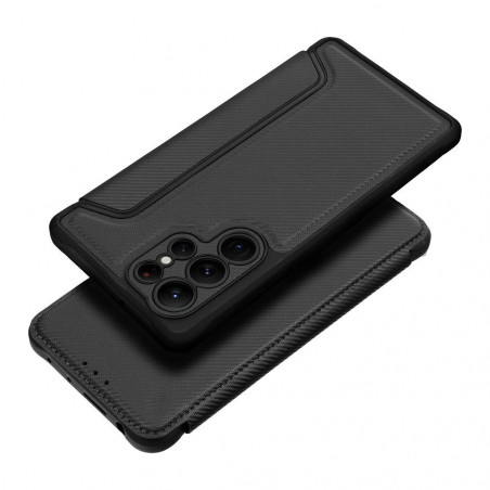 Samsung Galaxy A13 5G Book Handytaschen Razor Book Kohlenstoff-Faser, Kohlenstoffmuster  Schwarz