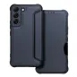Samsung Galaxy S22 Book Handytaschen Razor Book Kohlenstoff-Faser, Kohlenstoffmuster  Blau