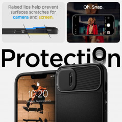 Apple iPhone 14 Plus Hülle Spigen Optik Armor Schwarz