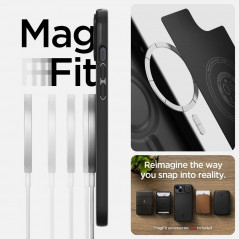 Apple iPhone 14 Plus Hülle Spigen Optik Armor Schwarz
