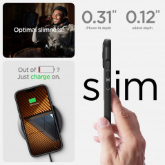 Apple iPhone 14 Plus Hülle Spigen Optik Armor Schwarz