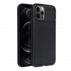 Apple iPhone 12 Pro Max Hülle Carbon premium Elegant  Schwarz