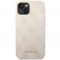 Apple iPhone 14 Plus Hülle Guess 4G Gold Logo Elegant  Rosa