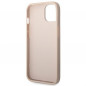 Apple iPhone 14 Plus Hülle Guess 4G Gold Logo Elegant  Rosa