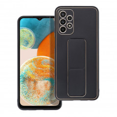 Samsung Galaxy A23 5G Hülle LEATHER Case Kickstand Schwarz