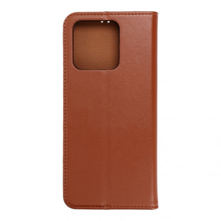 XIAOMI Redmi 10C Book Handytaschen Leather case SMART PRO Elegant  Braun