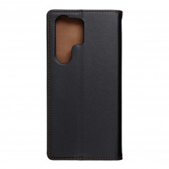 Samsung Galaxy S23 Ultra 5G Book Handytaschen Leather case SMART PRO Elegant  Schwarz