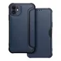 Apple iPhone 11 Book Handytaschen Razor Book Kohlenstoff-Faser, Kohlenstoffmuster  Blau