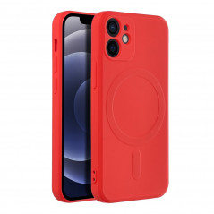 Apple iPhone 12 mini Hülle Silicone Mag Cover MagSAFE  Rot