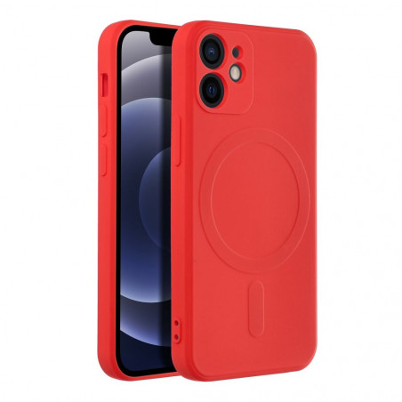 Apple iPhone 12 mini Hülle Silicone Mag Cover MagSAFE  Rot