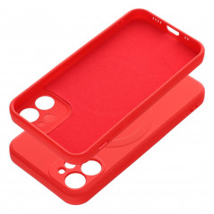 Apple iPhone 12 mini Hülle Silicone Mag Cover MagSAFE  Rot