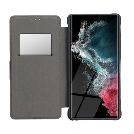 Samsung Galaxy A13 LTE Book Handytaschen Razor Book Kohlenstoff-Faser, Kohlenstoffmuster  Dunkelgrün