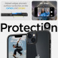 Apple iPhone 14 Hülle Spigen Ultra Hybrid Kristallklar  Matt Schwarz