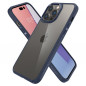 Apple iPhone 14 Pro Hülle Spigen Ultra Hybrid Kristallklar  Navy blau