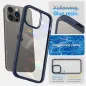 Apple iPhone 14 Pro Hülle Spigen Ultra Hybrid Kristallklar  Navy blau