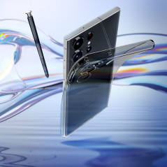 Samsung Galaxy S23 Ultra 5G Hülle Spigen Liquid Crystal Kristallklar  Weltraumkristall
