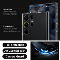 Samsung Galaxy S23 Ultra 5G Hülle Spigen Liquid Crystal Kristallklar  Weltraumkristall