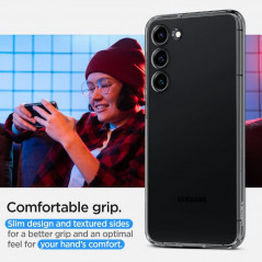 Samsung Galaxy S23 Plus 5G Hülle Spigen Liquid Crystal Kristallklar  Weltraumkristall