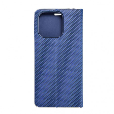 XIAOMI Redmi 12C Book Handytaschen LUNA Book Carbon Kohlenstoff-Faser, Elegant  Blau