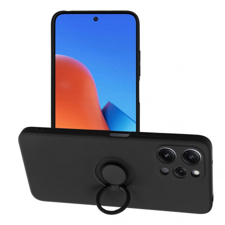 XIAOMI Redmi 12 Hülle Silicone ring Schwarz
