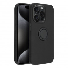 Apple iPhone 15 Pro Hülle Silicone ring Schwarz