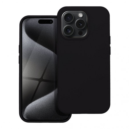 Apple iPhone 15 Pro Hülle Silicone Elegant  Schwarz