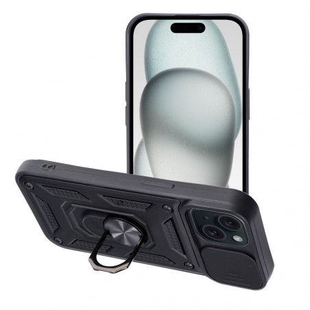 Apple iPhone 15 Hülle Armor Schwarz