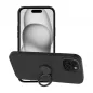 Apple iPhone 15 Hülle Silicone ring Schwarz